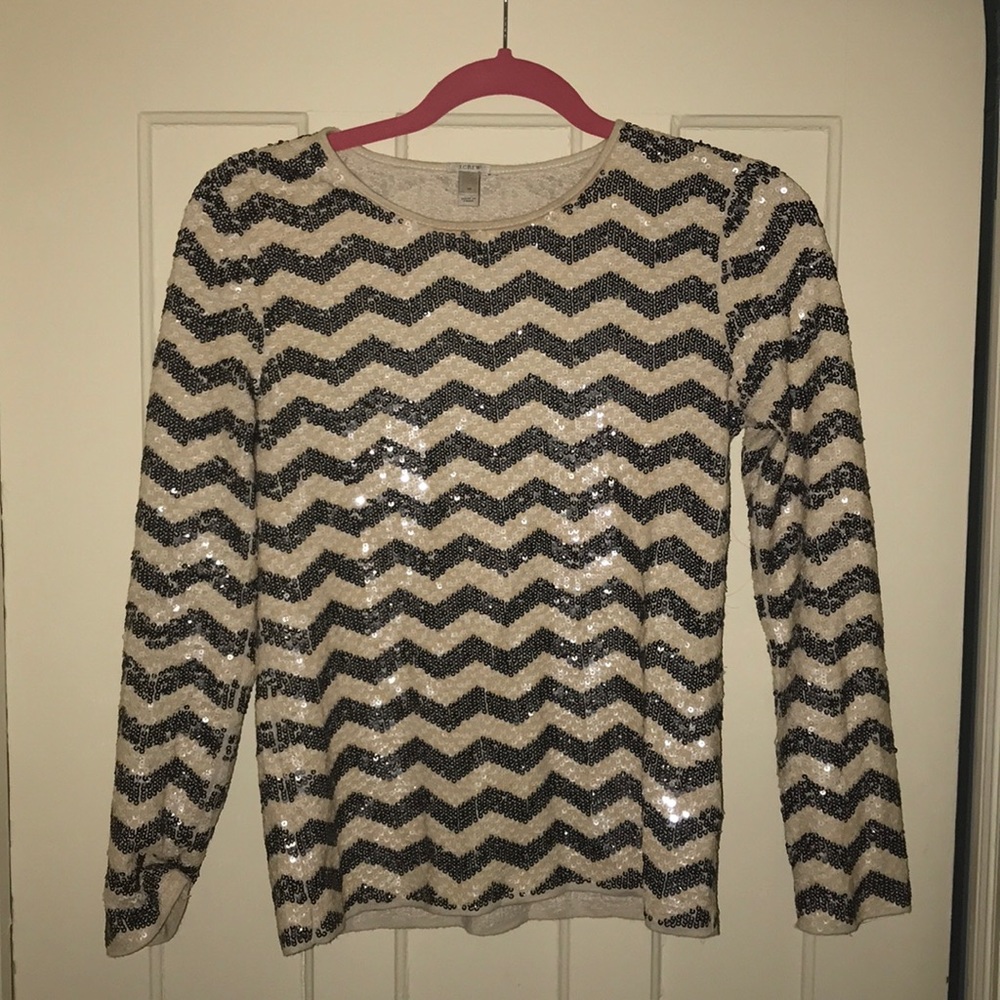 Jcrew sequined top